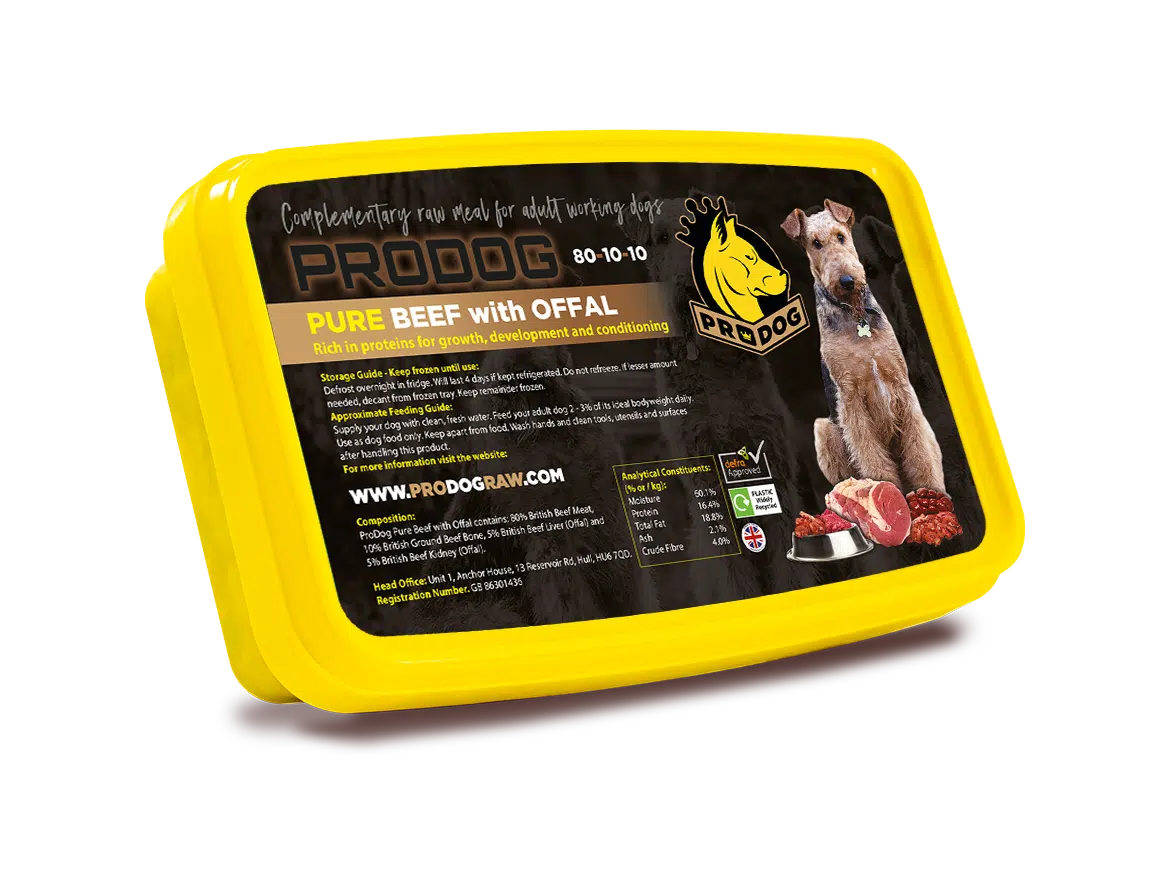 ProDog Raw Pure 80 10 10 Raw Beef With Offal Millie s Paws